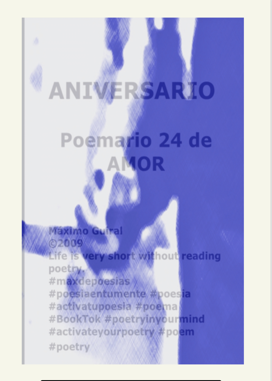 Poemario 24 de amor:&nbsp;ANIVERSARIO