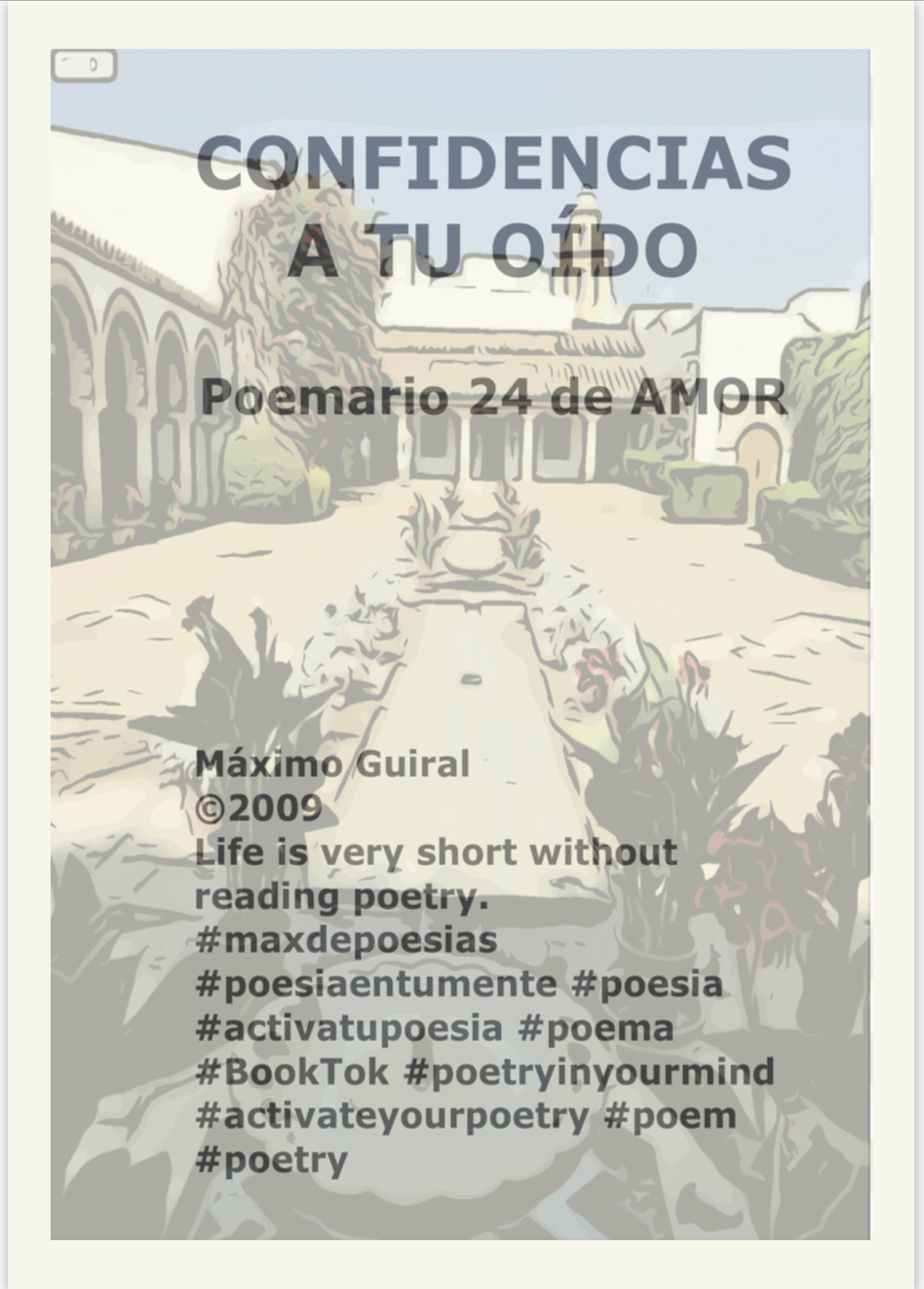 Poemario 24 de amor: CONFIDENCIAS A TU&nbsp;OÍDO